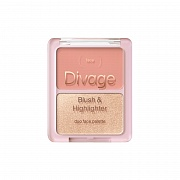    Blush & Highlighter Duo Face Palette.  01